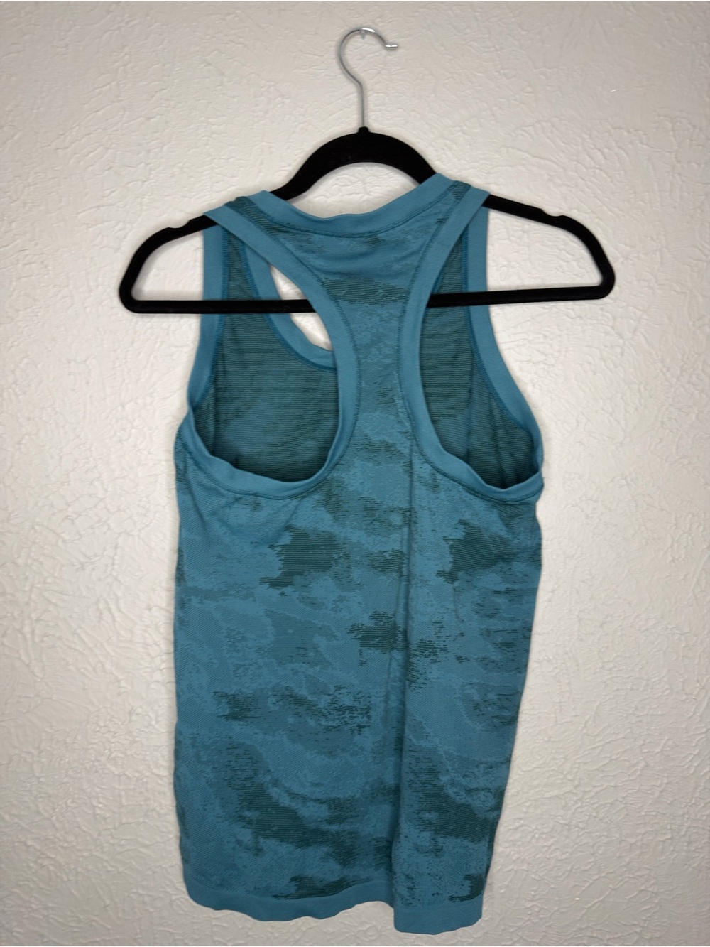 Athleta Teal Patterned Racerback Tank - Picture 2 of 3